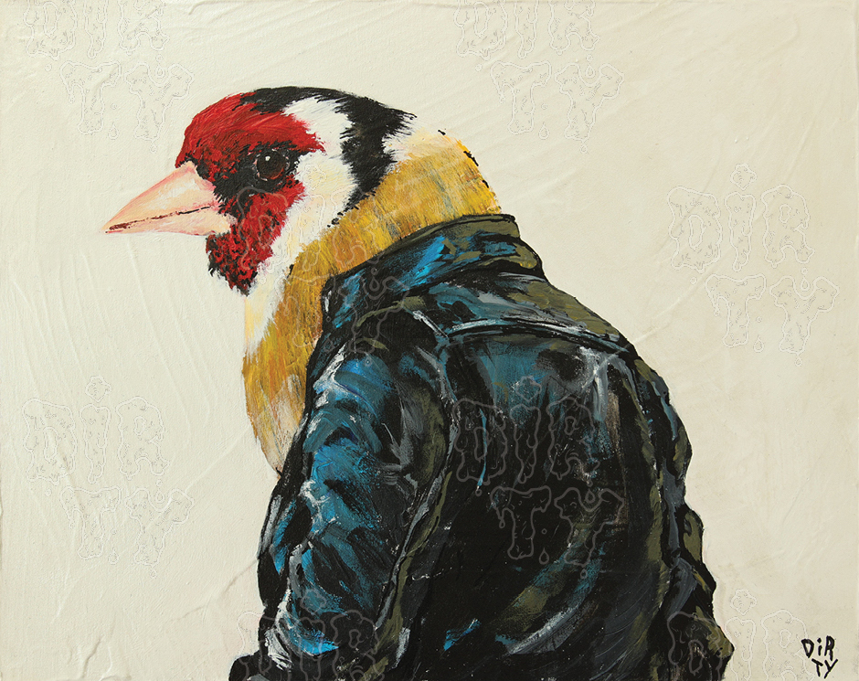 black-leather-goldfinch-painting